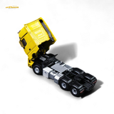TimeMicro & Perka BENZ FLATBED TRANSPORT VEHICLE Yellow 1:64