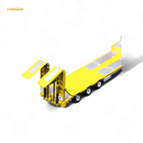 TimeMicro & Perka BENZ FLATBED TRANSPORT VEHICLE Yellow 1:64