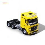 TimeMicro & Perka BENZ FLATBED TRANSPORT VEHICLE Yellow 1:64