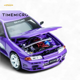 (Pre-Order) TimeMicro Skyline GT-R R32 Los Santos Drift Purple 1:64