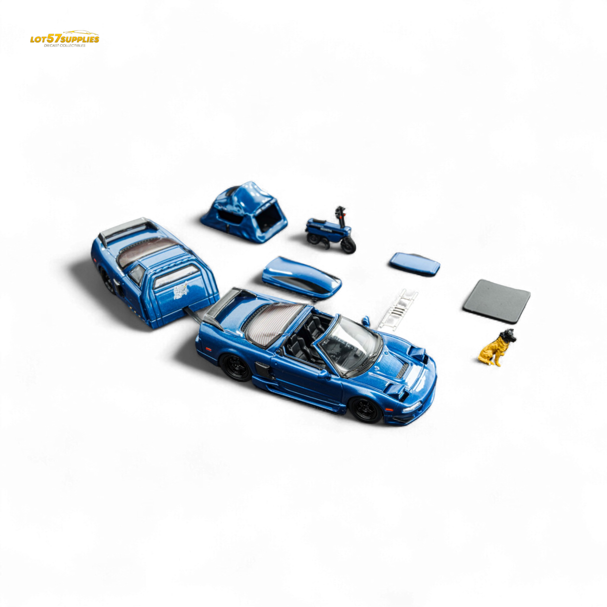 Findclassically NSX TRA Transparent Blue Full Set 1:64