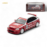 Motorhelix Honda Civic EK9 White Red 1:64