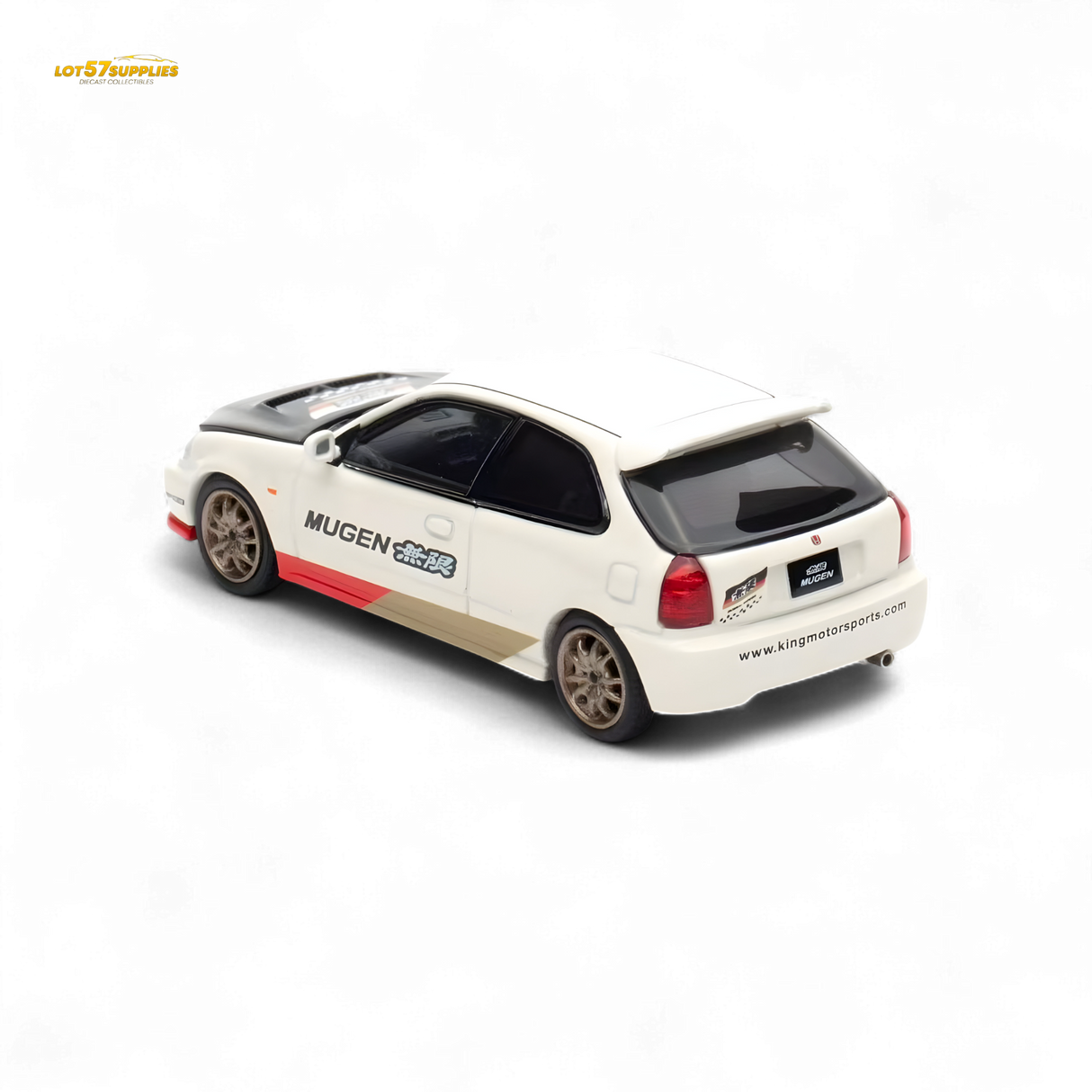 Motorhelix Honda Civic EK9 MUGEN White 1:64