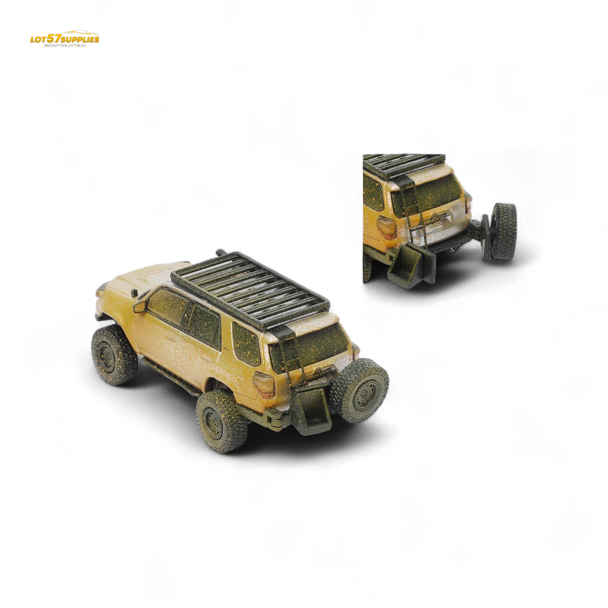 GCD Toyota Speed Master Silver Muddy 4 RUNNER – Silver Muddy 1:64