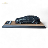 Qidian Model Audi RS6 Avant (C7) Wide-Body Modified Black 1:64