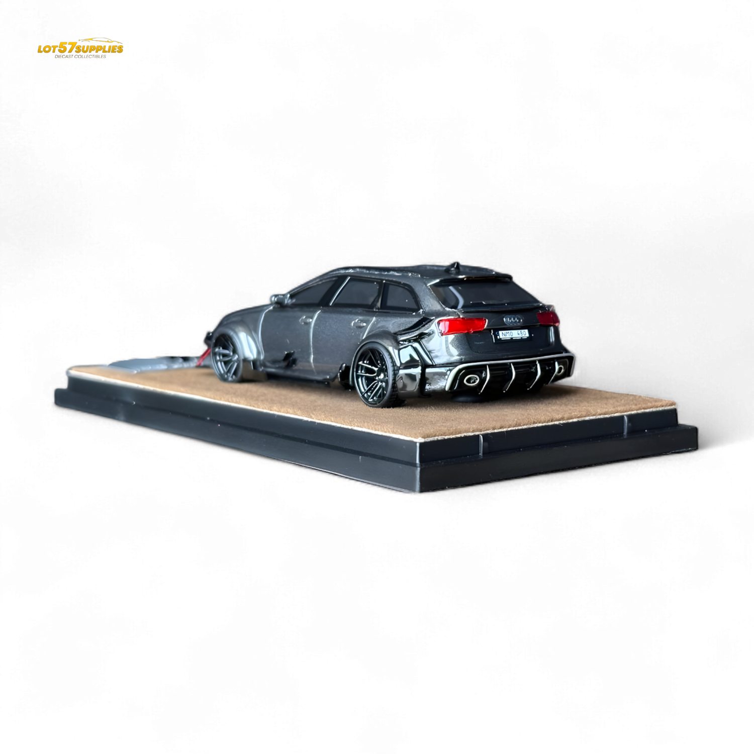 Qidian Model Audi RS6 Avant (C7) Gungrey 1:64