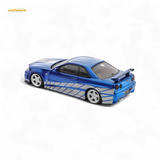 Fast Speed Skyline GT-R R34 Nismo Z-Tune Blue 1:64