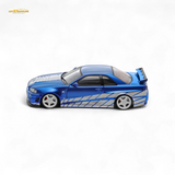 Fast Speed Skyline GT-R R34 Nismo Z-Tune Blue 1:64