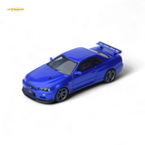 Focal Horizon Skyline GT-R R34 V-SPEC-II Bayside Blue 1:64