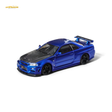 Fuji Skyline R34 GT-R Nismo Z-Tune Bayside Blue 1:64