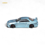 Fuji Skyline R34 GT-R Nismo Z-Tune Ice Blue 1:64