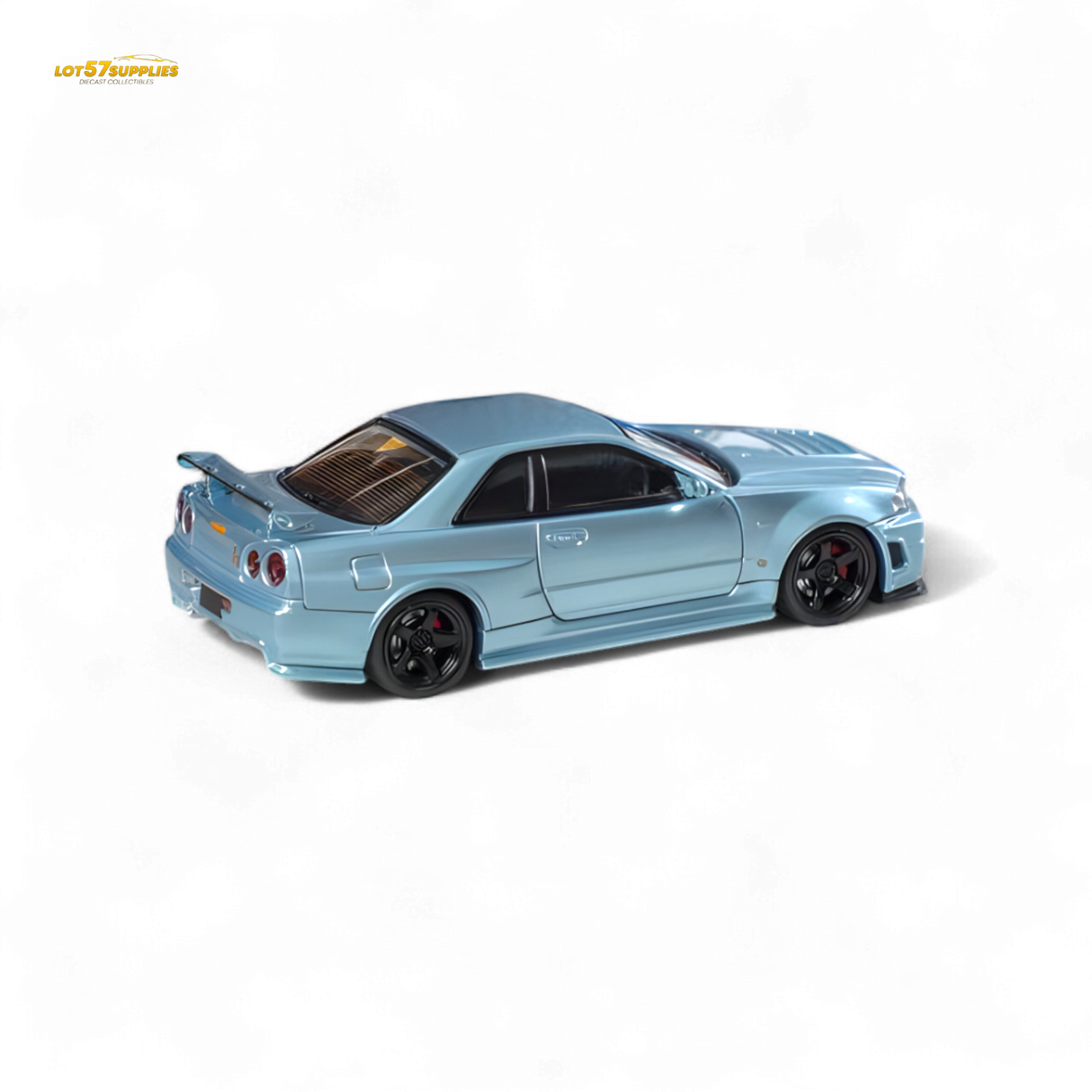 Fuji Skyline R34 GT-R Nismo Z-Tune Ice Blue 1:64