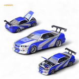Focal Horizon Skyline GT-R R34 NFS Silver Blue 1:64