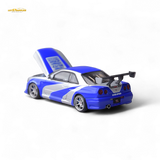 Focal Horizon Skyline GT-R R34 NFS Silver Blue 1:64