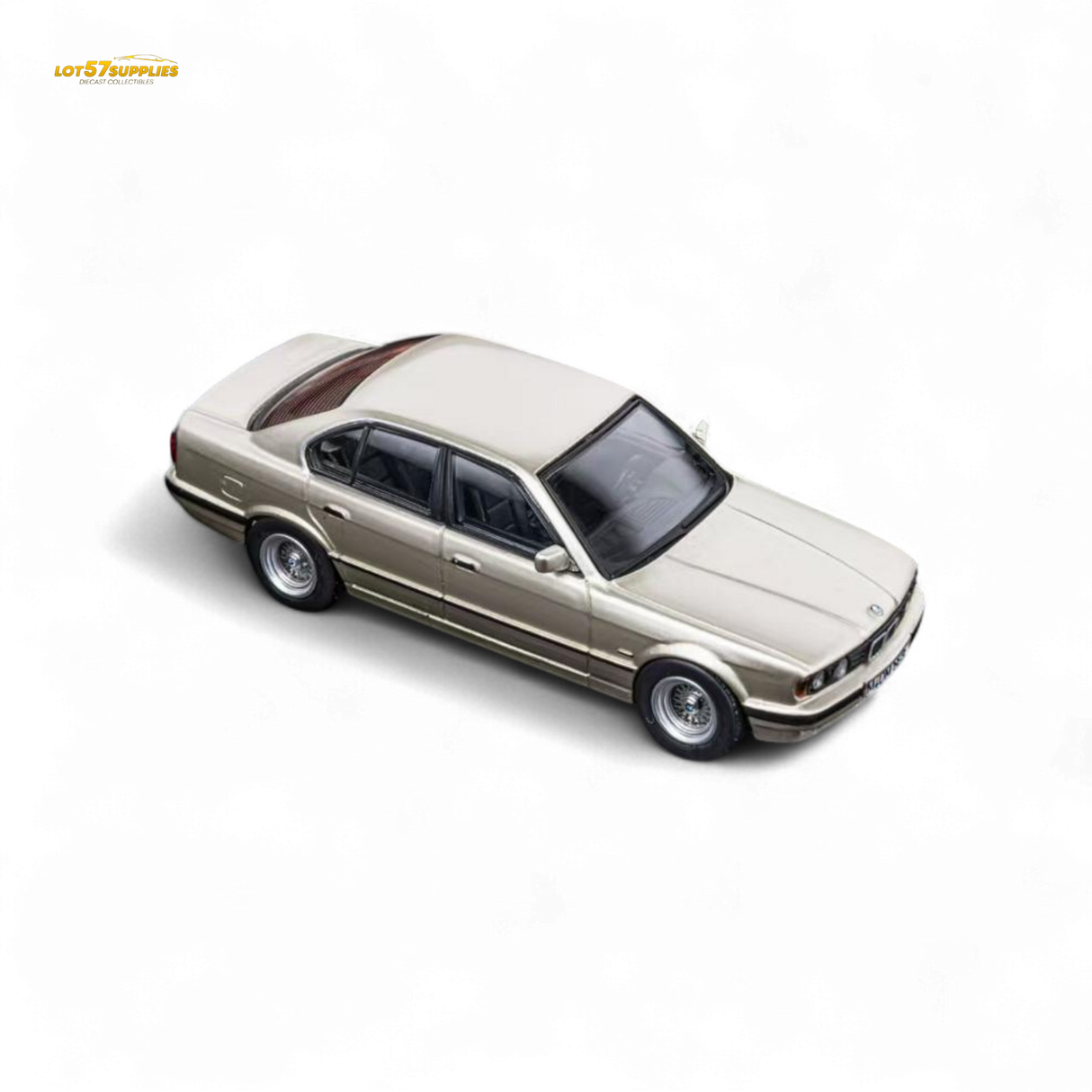 (Pre-Order) DCM BMW E34 5-Series Sedan Cashmere Beagle Gold 1:64
