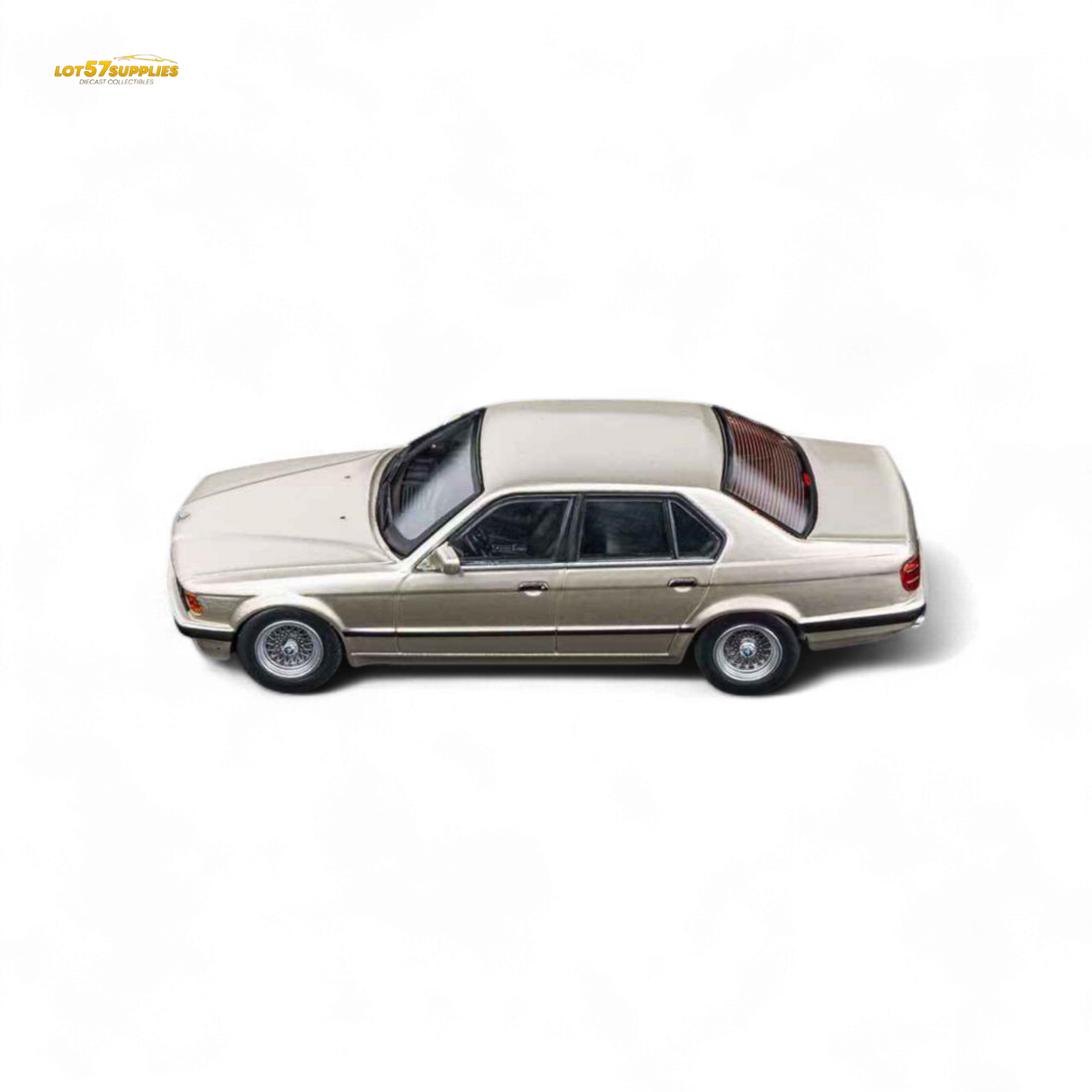 DCM BMW E32 7-Series Sedan Cashmere Beagle Gold 1:64