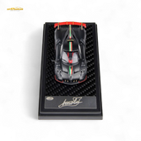 LCD Pagani Imola Matte Black Carbon Italian Stripe 1:64