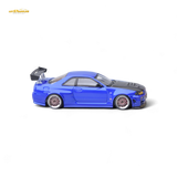 Focal Horizon Skyline GT-R R34 Bayside Blue 1:64