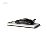 King Model Lamborghini Aventador LP700-4 Purple Carbon Fiber 1:64