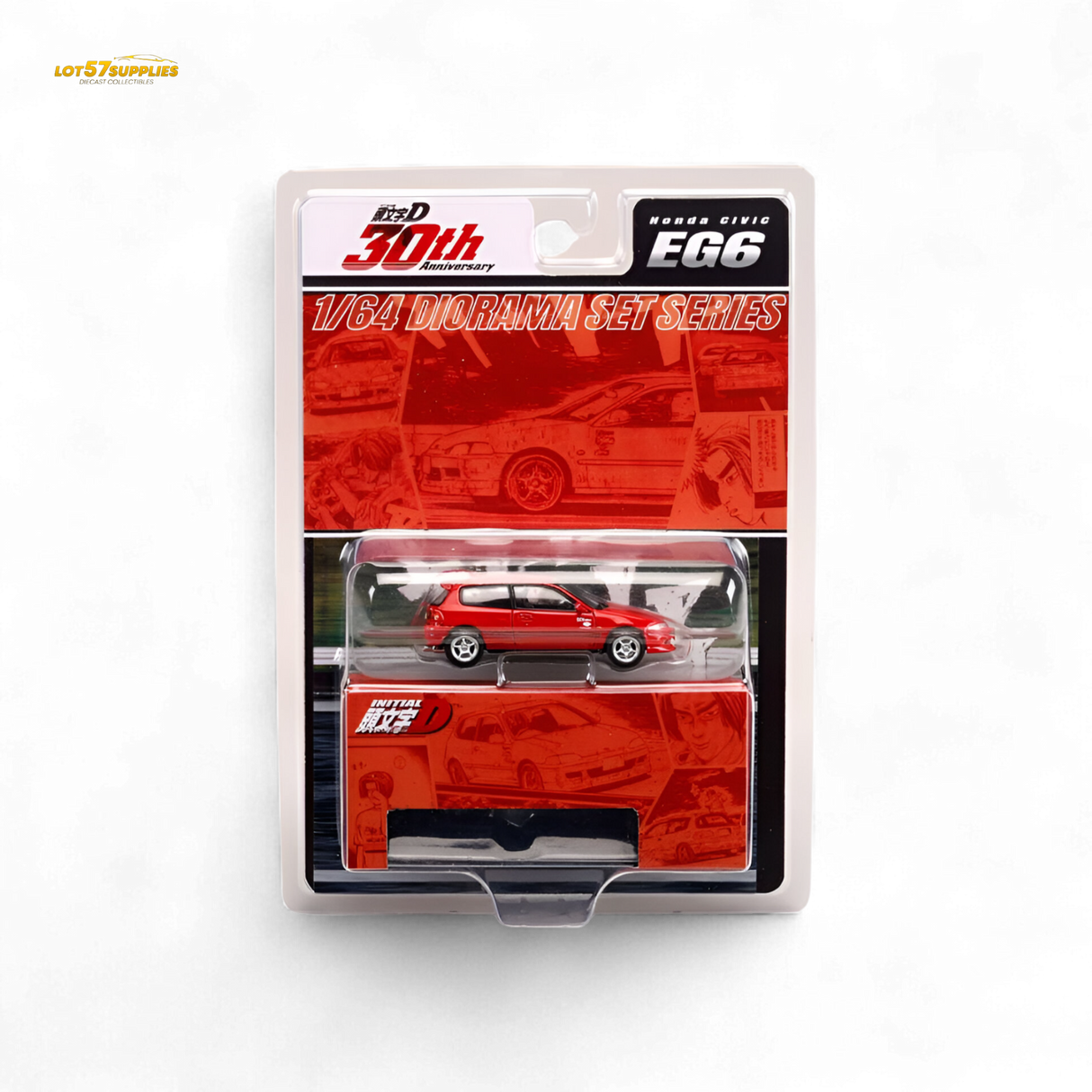 Hobby Japan Honda Civic EG6 Red 1:64