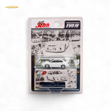 Hobby Japan Mitsubishi Lancer Evolution IV White 1:64