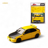 Hobby Japan Honda Civic EK9 Yellow 1:64