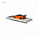 Flame Ferrari 458 LB Wide-Body Pearl Orange 1:64