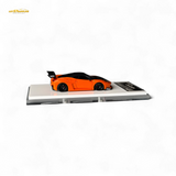 Flame Ferrari 458 LB Wide-Body Pearl Orange 1:64