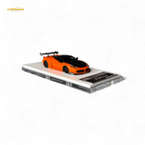 Flame Ferrari 458 LB Wide-Body Pearl Orange 1:64