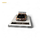 Flame Ferrari 458 GT LB Wide-Body - Takashi Murakami Flower Livery - Glows in dark 1:64 Resin