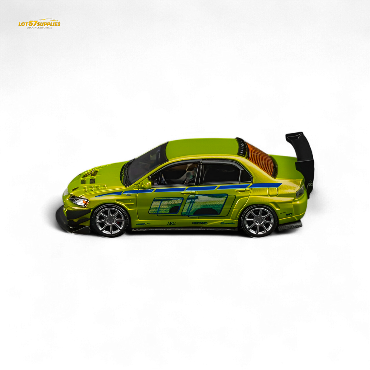 Findclassically Mitsubishi Lancer Evo 9 FNF Bryan Livery Green 1:64