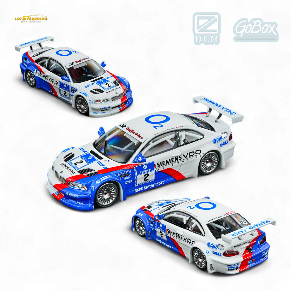 DCM & GOBOX M3 GTR E46 - SIEMENS 2 1:64