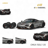 CM Model McLaren 765LT Silver Gray 1:64