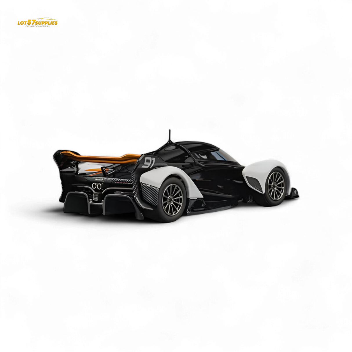 (Pre-Order) CM Model McLaren Solus GT Black White 1:64