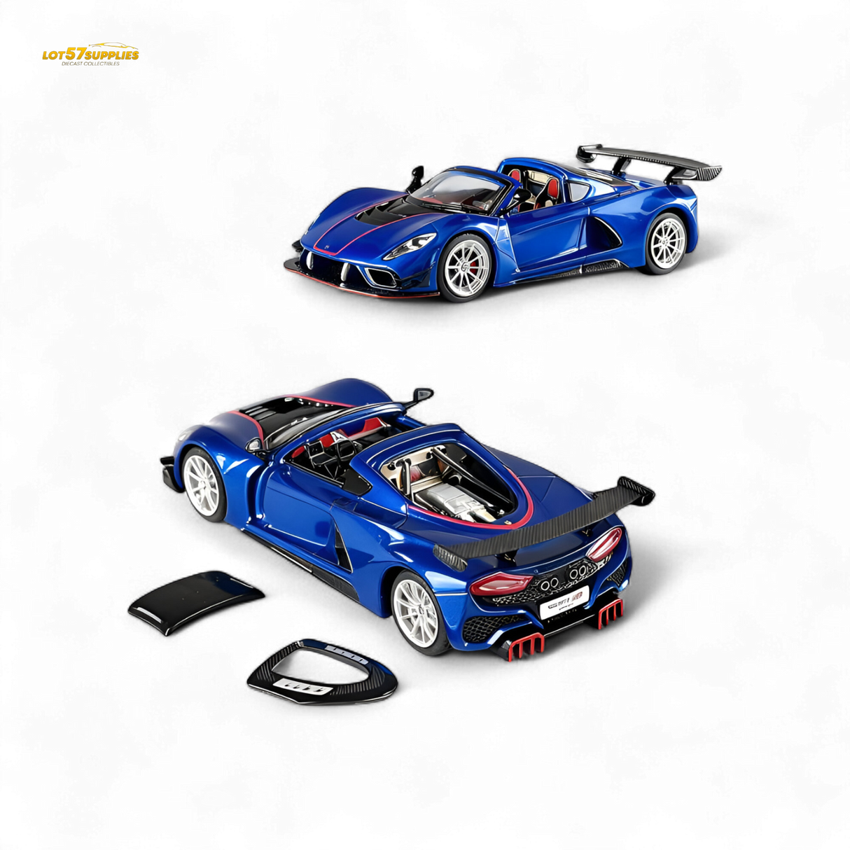 Rhino Model RM Hennessey Venom F5 Blue 1:64