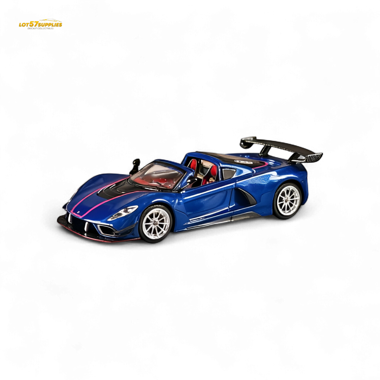 Rhino Model RM Hennessey Venom F5 Blue 1:64