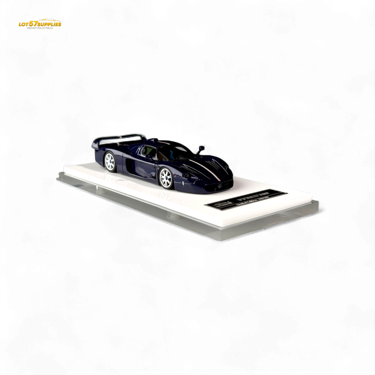 YM Model Maserati MC12 Stradale Corsa Blue Carbon 1:64
