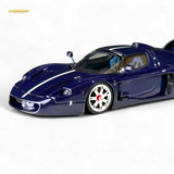 YM Model Maserati MC12 Stradale Corsa Blue Carbon 1:64