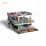 Shou Cang Jia Japanese Ramp Parking Lot Dark Green 73449B 1:64