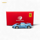 Rotating Wheel Ferrari 488 Pista Prata Blue 1:64
