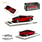 404ERROR Tesla Cybertruck Custom Widebody Lowered - Metallic Red 1:64
