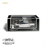 404ERROR Tesla Cybertruck Custom Widebody Lowered - Silver 1:64