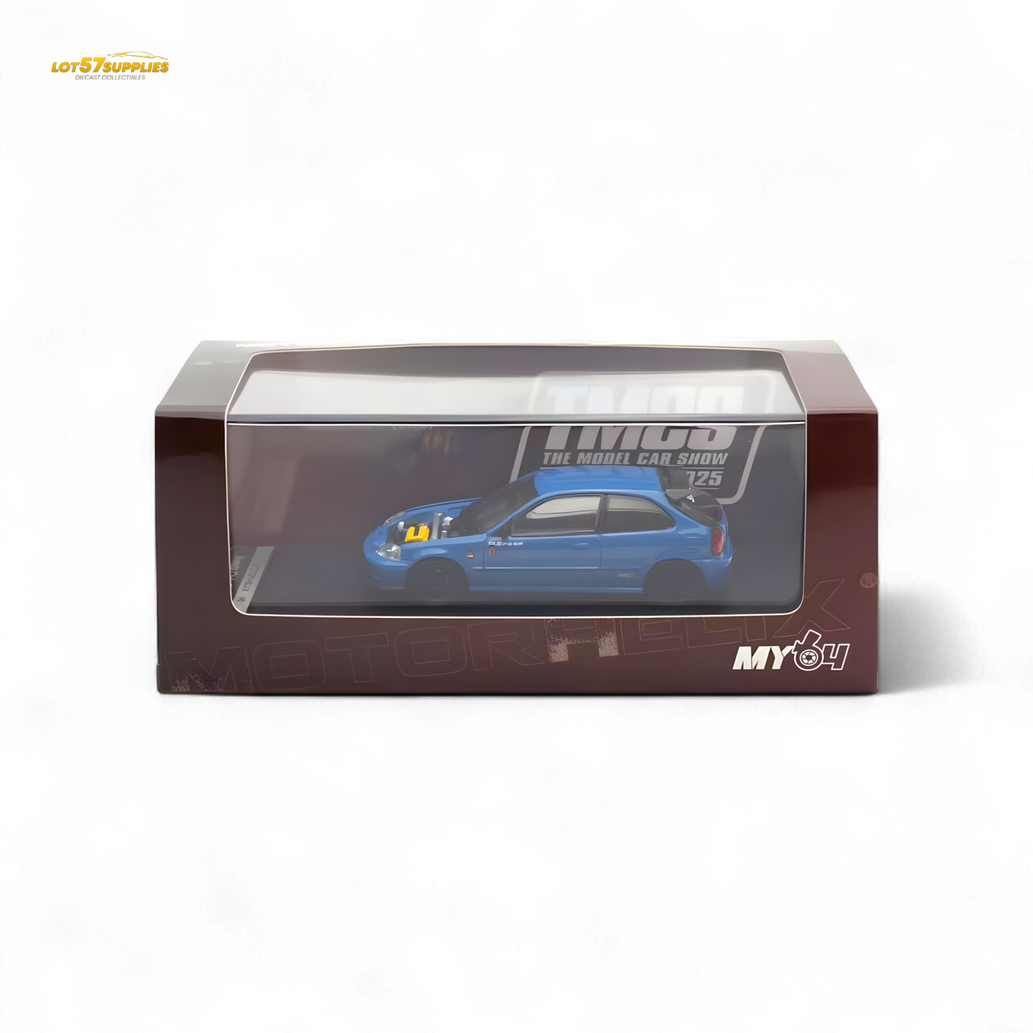 Motorhelix Honda Civic EK9 Blue 1:64