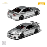 Cars' Lounge Nissan Skyline GT-R R34 NISMO Z-TUNE Silver 1:64
