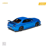 Cars' Lounge Nissan Skyline GT-R R34 Z-TUNE Bayside Blue 1:64