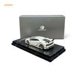 Rotating Wheel Lamborghini Aventador S Pearl White 1:64