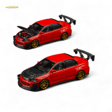 Findclassically Mitsubishi Lancer 9th Gen Red Carbon Hood 1:64