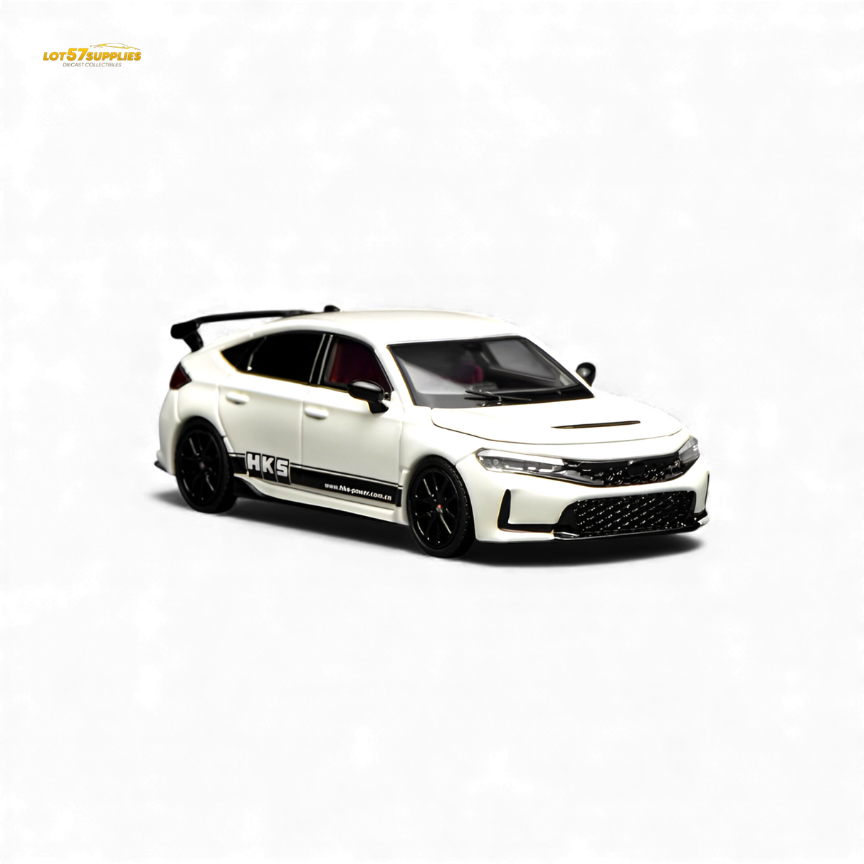 Motorhelix Honda Civic Type R FL5 HKS White 1:64