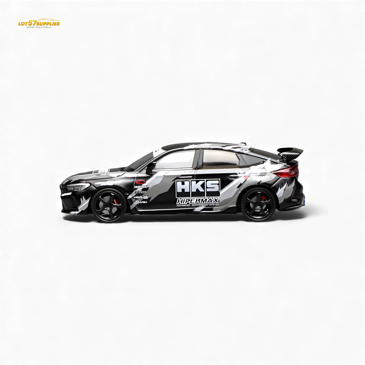 Motorhelix Civic Type R FL5 Black HKS 1:64