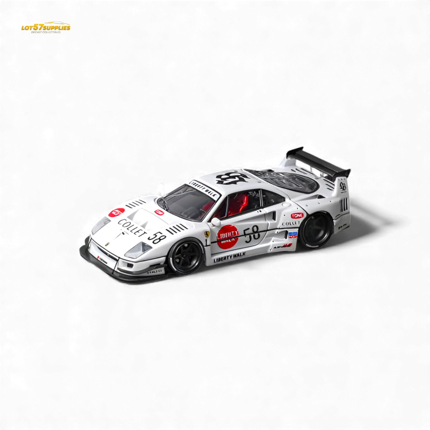 Pre-Order) Star Models Ferrari F40 LB-Works White 1:64 – Island